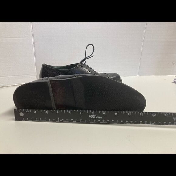 DEXTER, Men’s Lace up,Oxford, wing tip shoes,Black - Picture 7 of 13